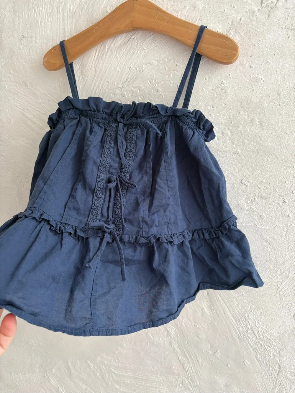 100% cotton navy cat & jack boho tank top